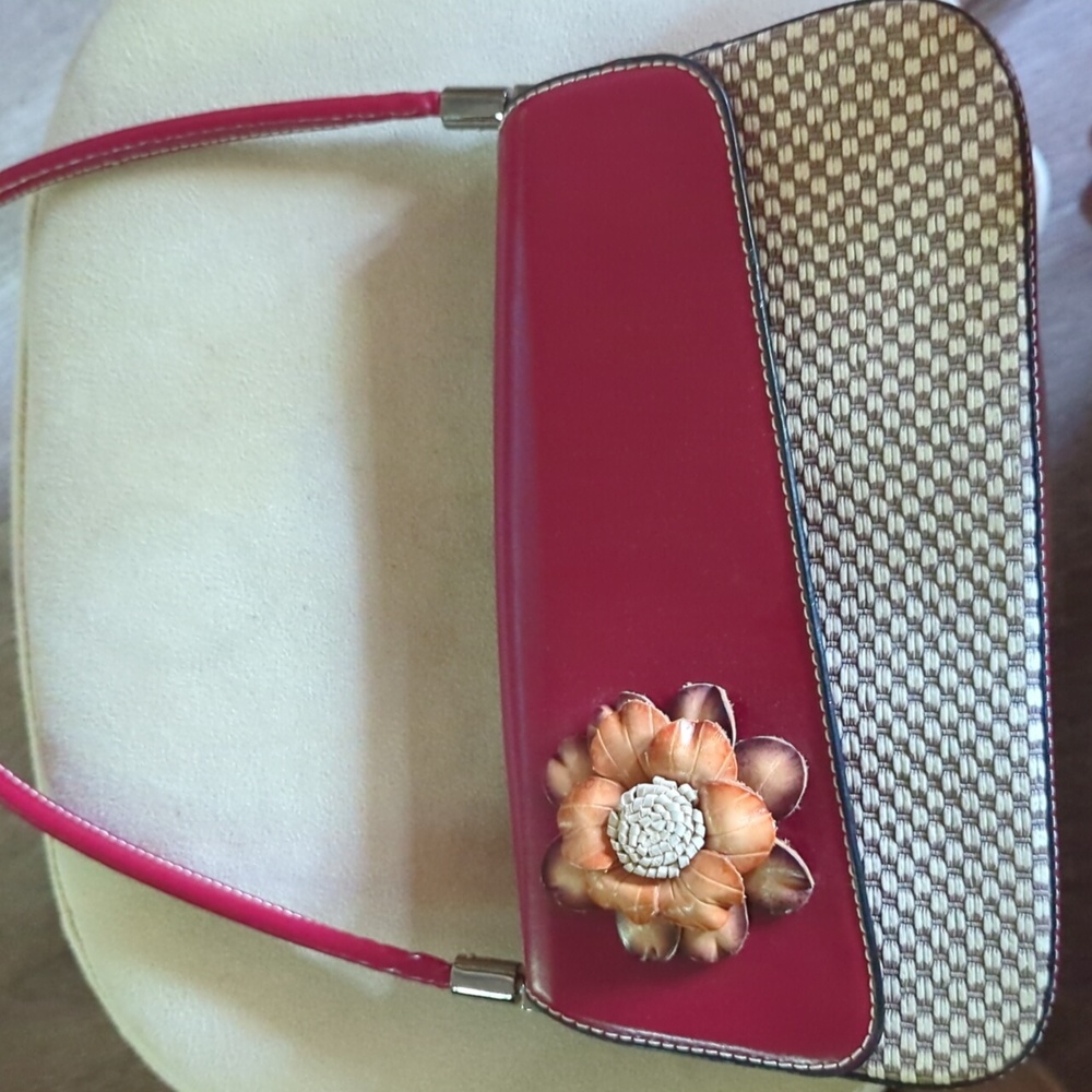 Vintage  leather purse red rare